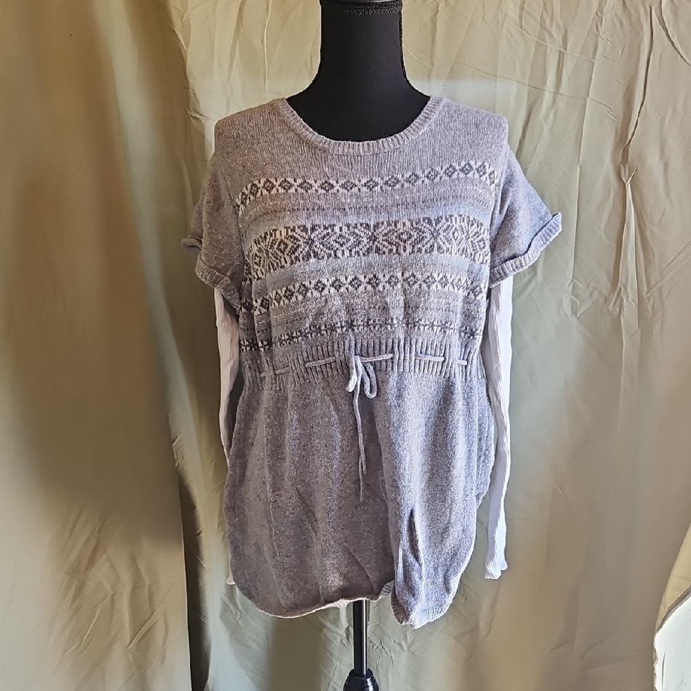 Women's Gray Knit Top